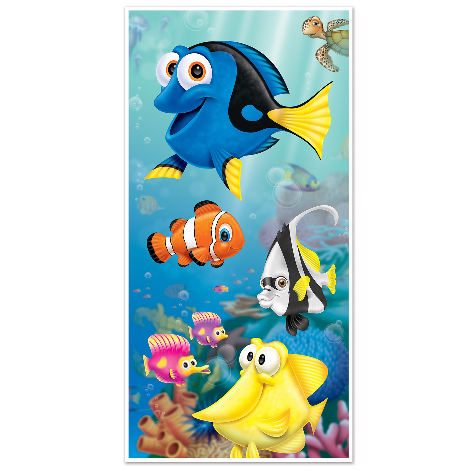 Under The Sea Door Cover Wall Poster Party Decoration