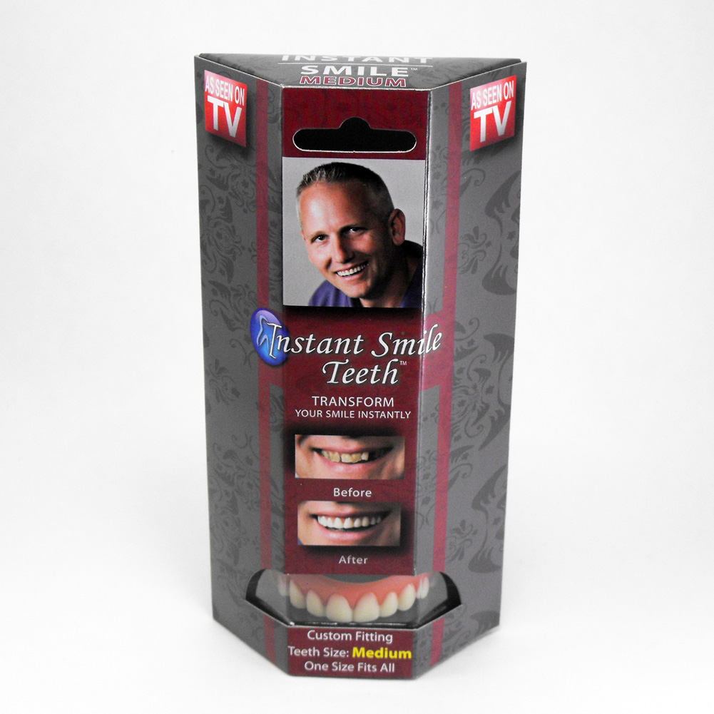 BILLY BOB INSTANT SMILE FANCY DRESS TEETH MEDIUM VENEERS FALSE FAKE